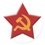 Soviet Star Hammer Sickle Red Communist stickers