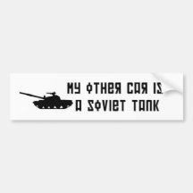 Soviet tank Bumper Sticker