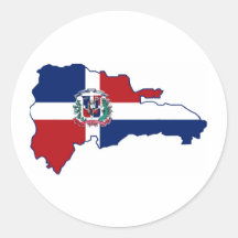 SOY DOMINICANO Y TU. PEGATINAS REDONDAS