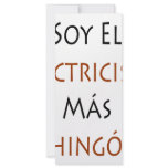 Soy El Electricista Mas Chingon Rack Card
