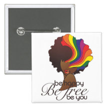 Soyez bouton heureux badge