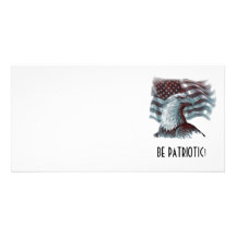 Soyez carte photo patriotique photocartes personnalisées
