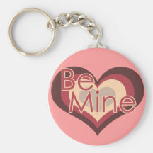 Soyez coeur de jour de Valentines de mine rétro Porte-clés
