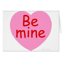 Soyez le mien coeur de rose cartes de vœux