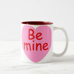 Soyez le mien coeur de rose mug