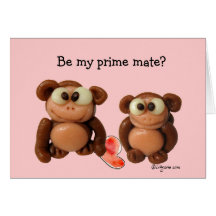 Soyez mon compagnon principal ? Carte de Valentine