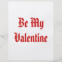Soyez mon Valentine. Jour de Valentines. Rouge et  Prospectus