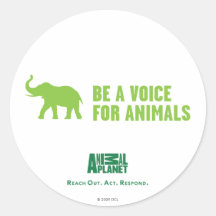 Soyez une voix pour l'autocollant d'animaux