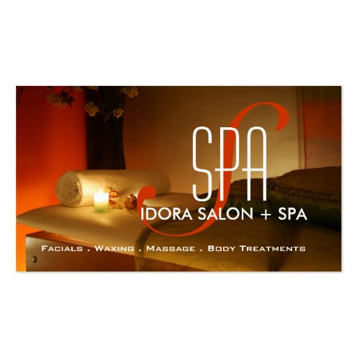Spa and Massage Business Card Template