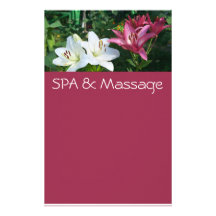 SPA and massage Customized Stationery