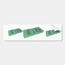 Spa as S Sulphur and Pa Protactinium Bumper Stickers