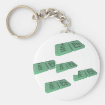 Spa as S Sulphur and Pa Protactinium Keychain