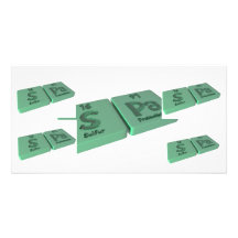 Spa as S Sulphur and Pa Protactinium Customized Photo Card