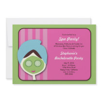 Spa Bachelorette or Birthday Invitation