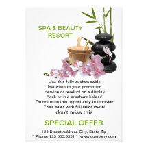 SPA & Beauty Resort Flyer Custom Announcements