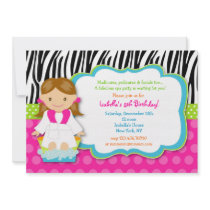 Spa Birthday Party Invitations