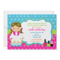 Spa Birthday Party Invitations