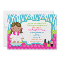 Spa Birthday Party Invitations