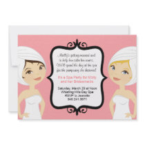 Spa Bridal Party Invitation