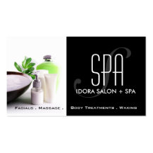 Spa et modèle de carte de visite de massage