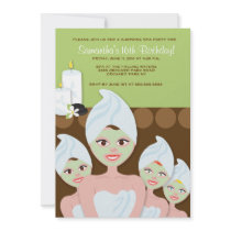 SPA Girls PARTY Birthday or Bridal Shower 5x7