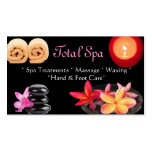 Spa Massage Salon Business Card Black