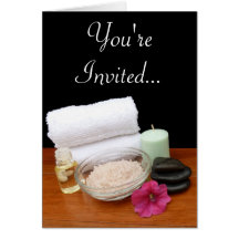 Spa/noir/couleur de scène salon de massage/pédicur carte