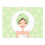 Spa or beauty salon postcard