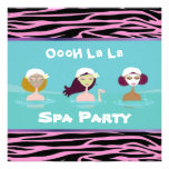 Spa Party Invitations
