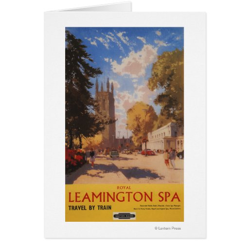 Spa royal, affiche britannique de chemins de fer d cartes de vœux