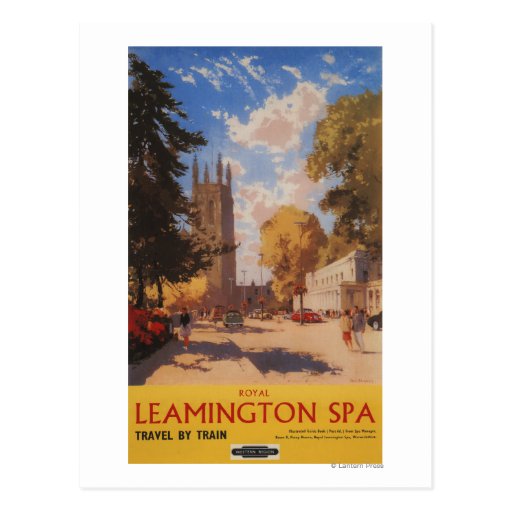 Spa royal, affiche britannique de chemins de fer d cartes postales