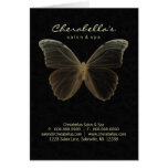 Spa Salon Brochure Greeting Card Beige Butterfly