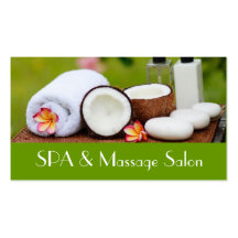 SPA setting Business Card Templates