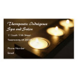 Spa Setting Candles Business Card
