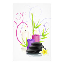 Spa theme stationery design