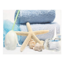 Spa Themed Postcard