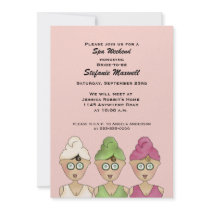 Spa Weekend Bridal Shower Invitation