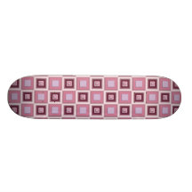 Space Age Chequerboard Custom Skateboard