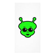 Space Alien Customized Photo Card