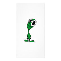 Space Alien Picture Card