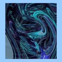 Space and Time Distort  Abstract Poster posters