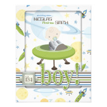 Space Baby Invitation Card B2
