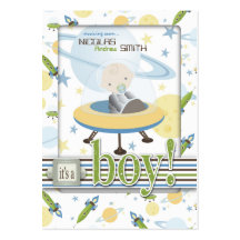 Space Baby Reminder Notecard Business Card