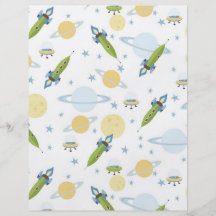 Space Baby Scrapbook Paper Dual-sided Flyers
