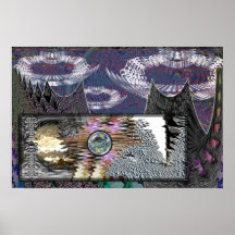 Space Brothers Monitor Global Warming Print