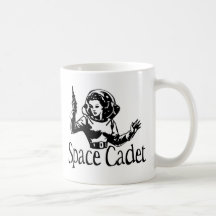 Space Cadet Black & White Mug