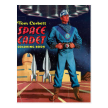 Space Cadet Colouring Book Post Cards