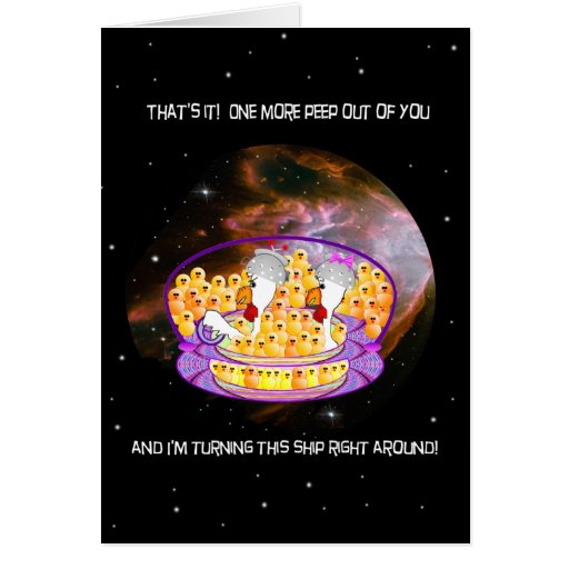 Space Chickens Greeting Cards