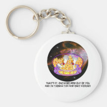 Space Chickens Key Chain