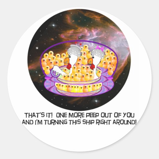 Space Chickens Sticker